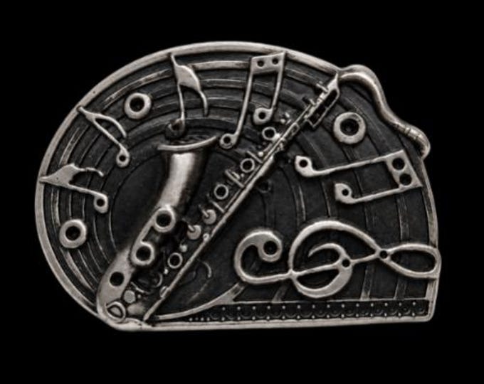 Saxophone Instrument Music Belt Buckle Belts Buckles