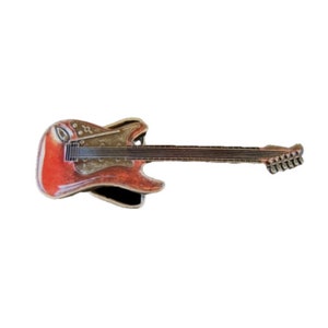 Red Electric Guitar Music Musical Belt Buckle Buckles Boucle De Ceinture