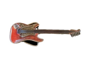 Boucles de boucle de ceinture musicales pour guitare électrique rouge Boucle de ceinture