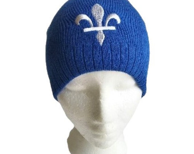 Quebec Hat Tuque Canada Beanie Winter Ski Fleur De Lys Tuques Hats