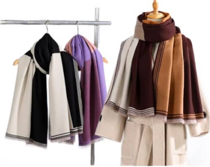Women's  Quality Double Sided Pattern Scarf Evening Shawl Scarves