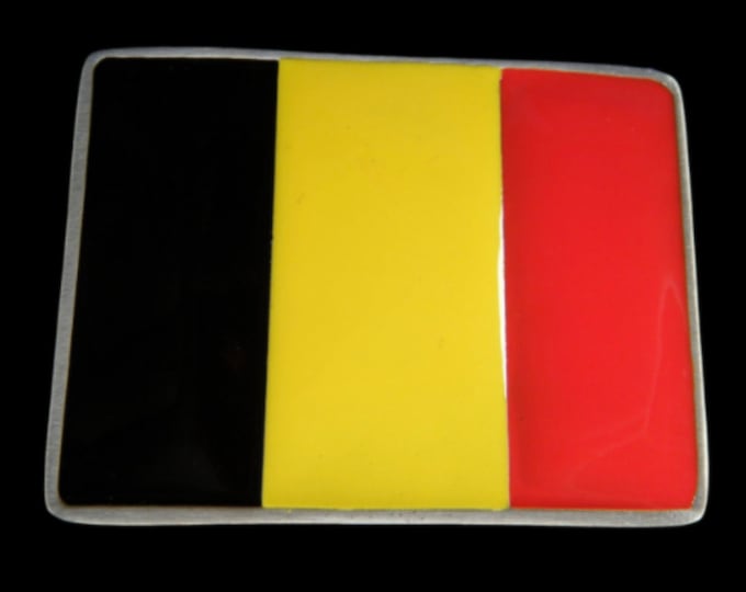 Belt Buckle Belgium Flag Flanders Belgique Drapeau Belge Boucle De Ceiture