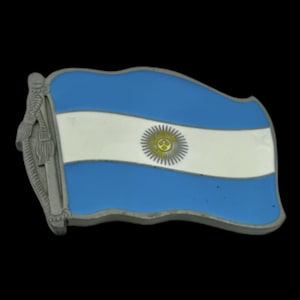 Argentinien Flagge Gürtelschnalle Flaschenöffner argentinische Fußballfans