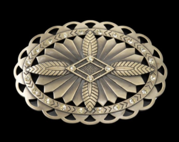 Western Cowgirls Rodeo Flower Belt Buckle Buckles