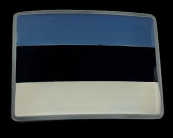 Estonia Eesti Tartu Narva Estonian National Flag Belt Buckle