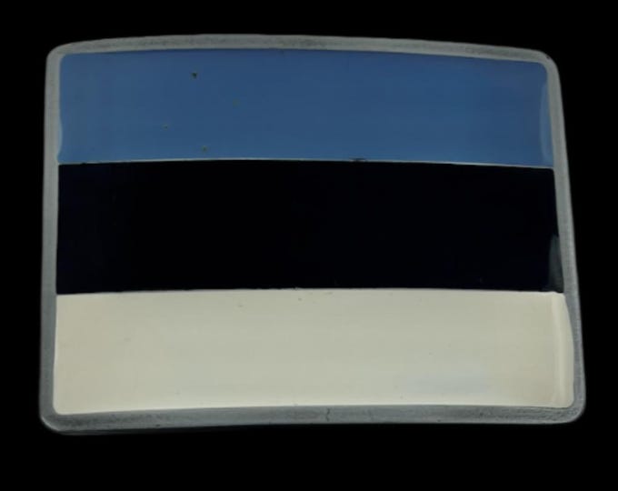 Estonia Eesti Tartu Narva Estonian National Flag Belt Buckle