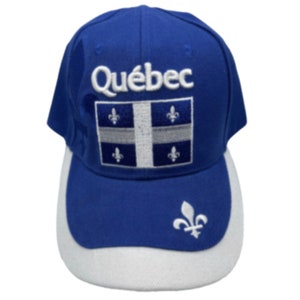Quebec Flag Hat Cap Baseball Fleur De Lys Lis Casquette
