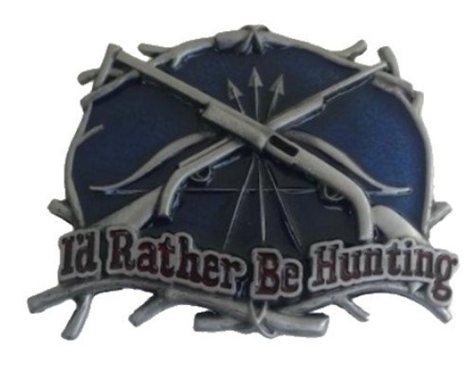 I'd Rather Be Hunting Belt Buckle