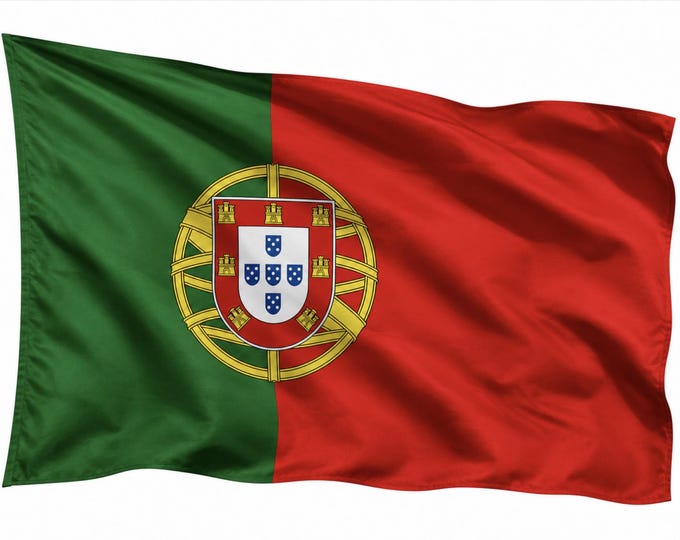 Portugal National Flag Quinas Soccer Waving Pole Flags Portuguese