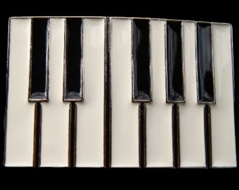 Belt Buckle Piano Keys Pianos Keyboards Music Notes Musicians Belts Buckles