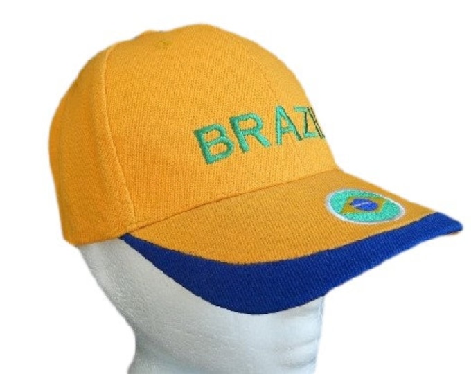 Brazil Brasil World Cup Soccer Player Baseball Hat Cap Chapeau Casquette Pays