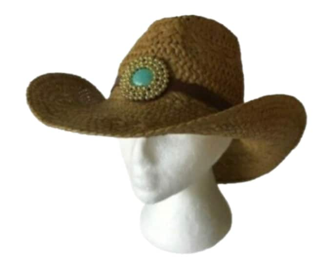 Straw Hat Summer Outdoor Men Women Western Cowboy Cowgirl Breathable Hats Blue Stone