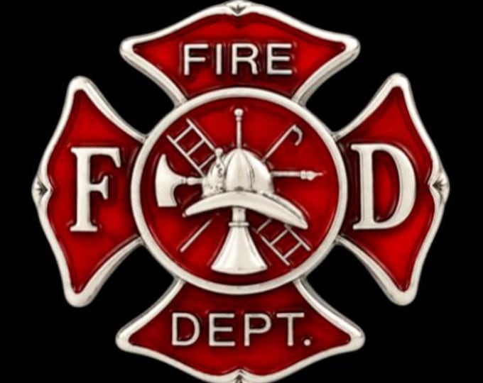 Cool Fireman Firemen Firefighter FD Crest Belt Buckle Boucle de Ceinture