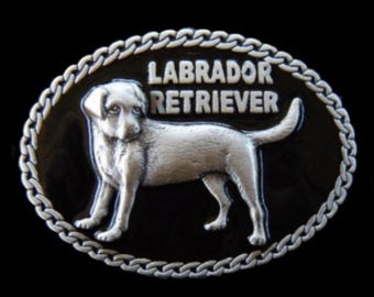 Labrador Retriever Pet Animal Dog Belt Buckle