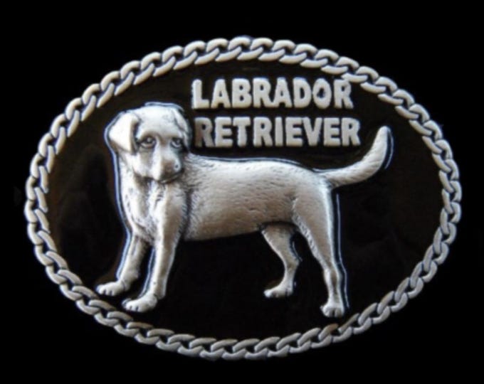 Labrador Retriever Pet Animal Dog Belt Buckle