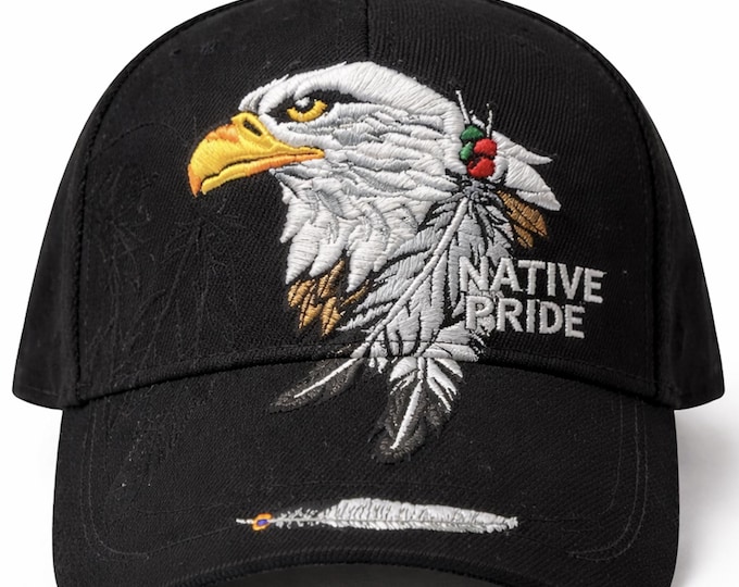 Native Pride American Dreamcatcher Indian Embroidered Cap Hat
