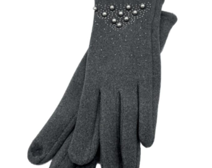 Women's Touchscreen Winter Fashion Studded Gloves