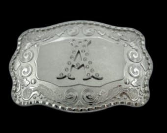Letter A Initial Monogram Name Initials Letters Alphabet Belt Buckle Buckles