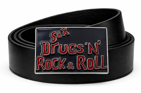 Sex Drugs N Rock & Roll Belt Buckle - Etsy