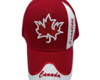 Canada Canadian Embroidered Baseball Cap International Hat One Size Fits All