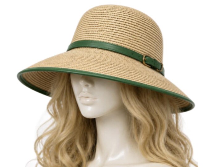 Summer Floppy Straw Hat Women Ladies Wide Brim Beach Hat Sun Foldable Cap