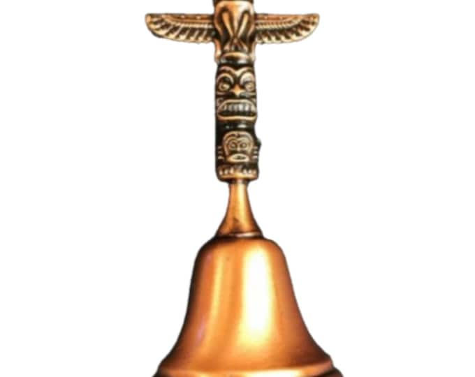 Bell Totem Canadian Native Indian Totems Poles Souvenir Brass