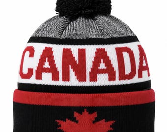 Canada Canadian Red Maple Leaf Unisex Knitted Winter Beanie Hat
