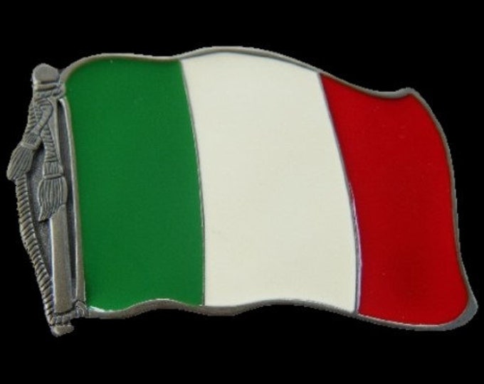 Belt Buckle Italian Flag Italy Beer Cap Bottle Opener Buckles