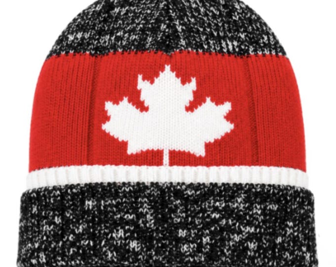 Canada Canadian Flag Mapleleafs Gray Unisex Ski Hat Beanie Hats