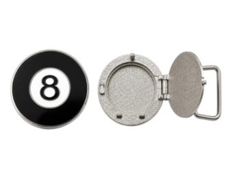 Pool Game Number Eight 8 Ball Billards Belt Buckle Buckles
