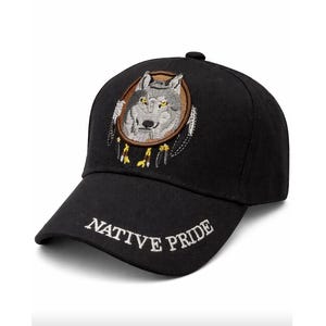 Gorra bordada con el símbolo del orgullo nativo americano "Atrapasueños"