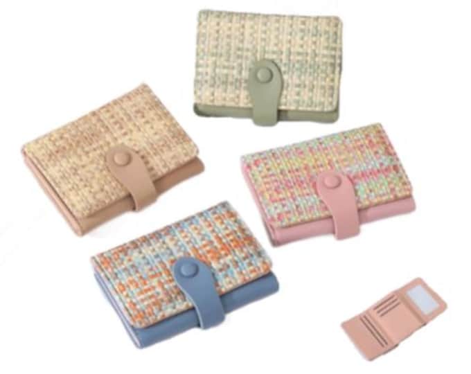 Woman's Leather Short Luxury Wallet Zipper Buckle Coin ID Credit Card Purse