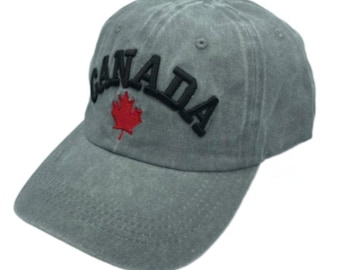 Canada Canadian Embroidered Baseball Caps International Hat One Size Fits All