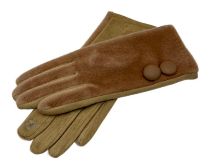 Winter Women Gloves Touch Screen Warm Cream Gloves