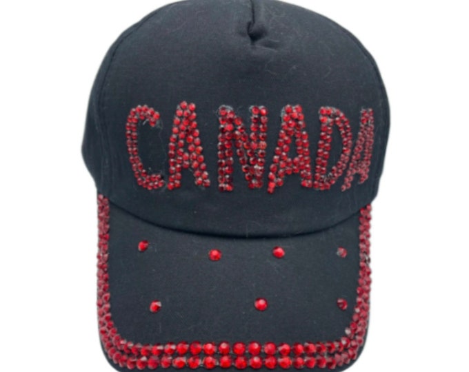 Canada Bling Rhinestone Women's Baseball Cap Outdoor Sun Hat