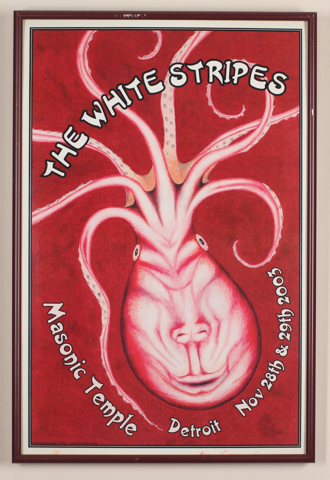 The White Stripes Elephant Tour Poster Limited Edition Etsy