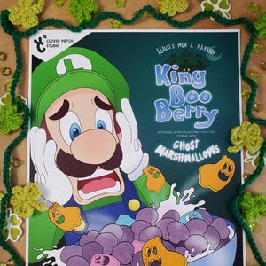 King Boo Berry | Parody Gamecube Cereal Box Poster