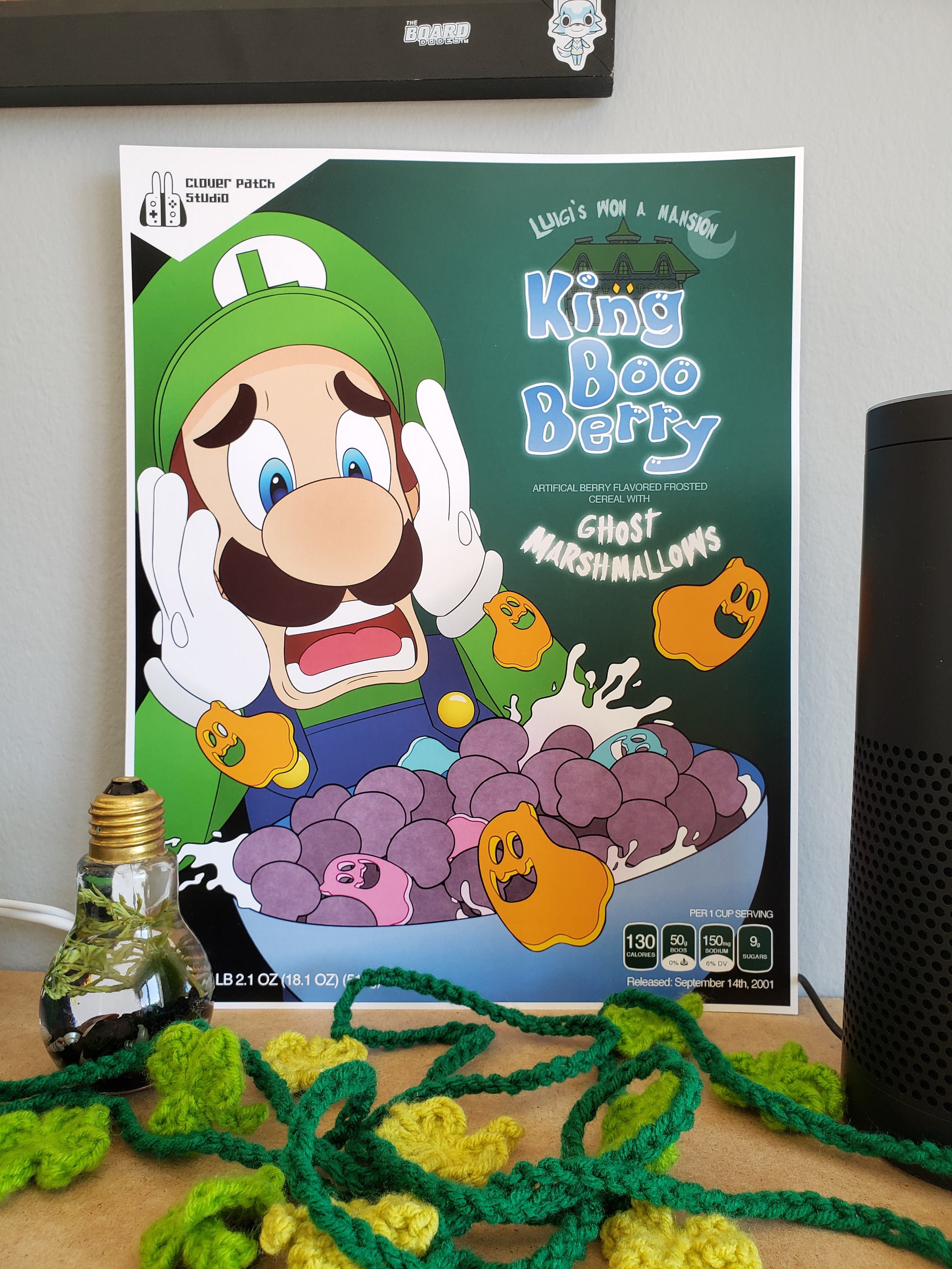 Luigi's Mansion Boo Berry Gamecube Cereal Box Poster -  Norway