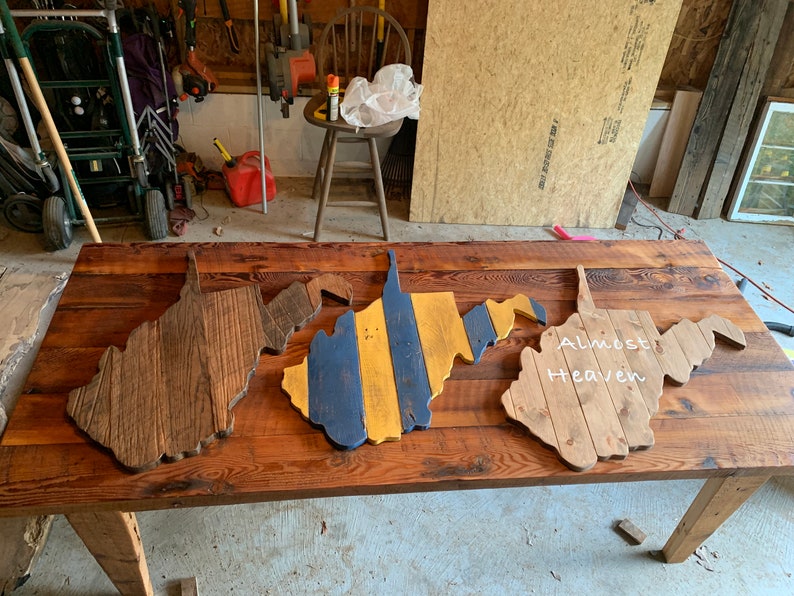 Reclaimed Wood West Virginia Signs Etsy