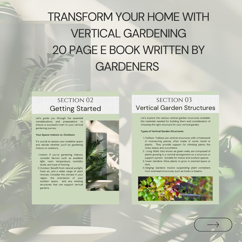 20 page e book, vertical gardening principles
