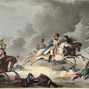 Battle of KRASNOI 1812 Flight of Bonaparte Jenkins Martial Achievements Military Battles print ready to frame antique print
