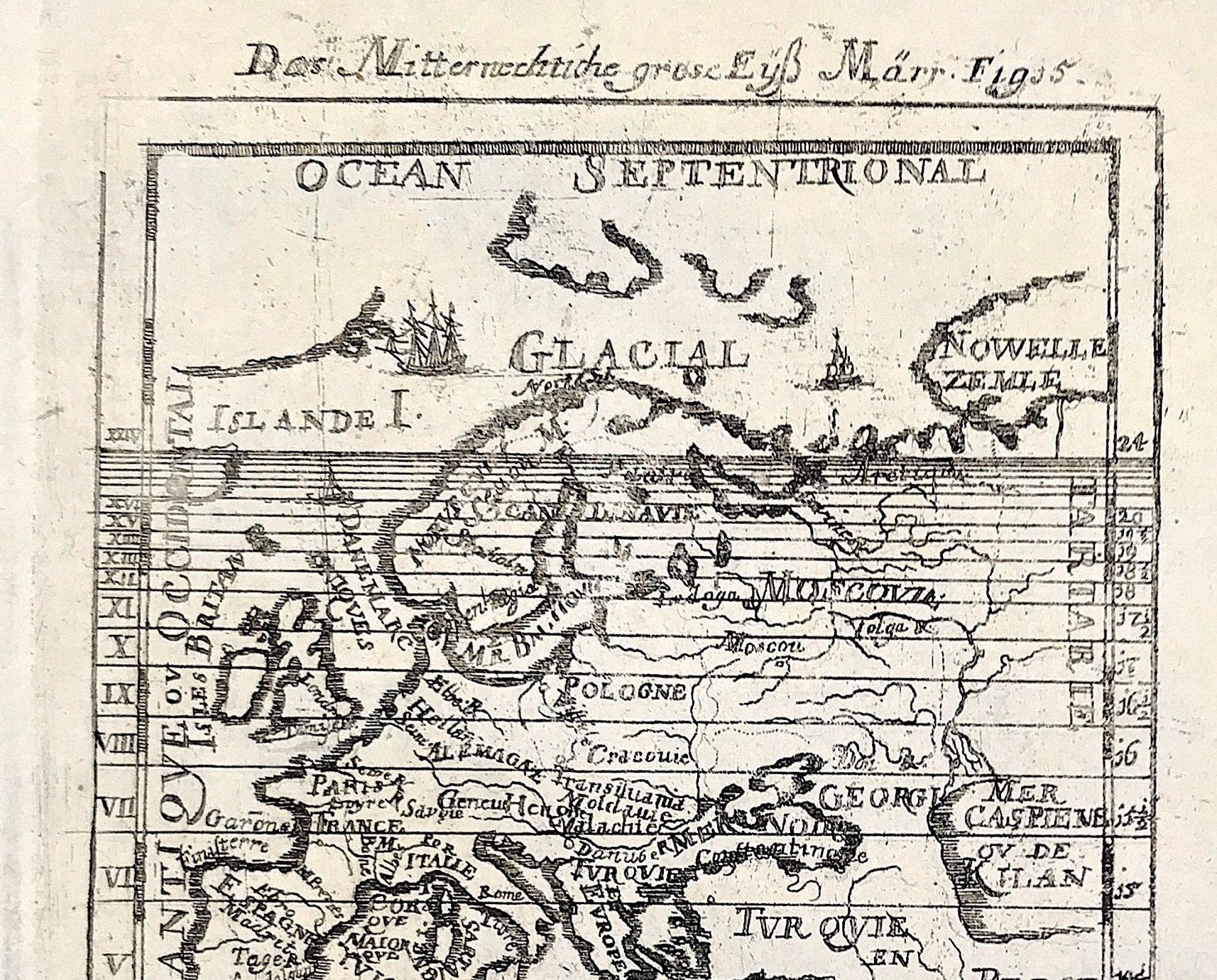Alain Mallet Europe Map C1683 Copper Engraving (102x143mm) – Antique ...