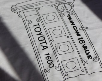 T-shirt Toyota 4age engine cover