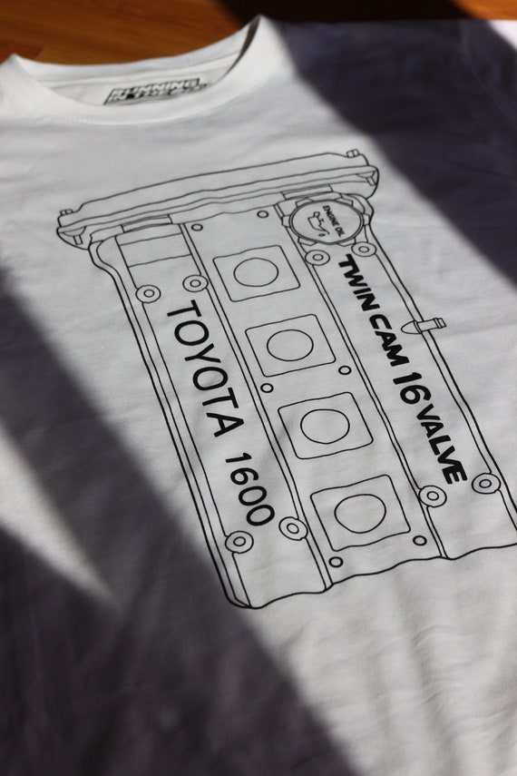 Buy T-shirt Toyota 4age Engine Cover Online in India