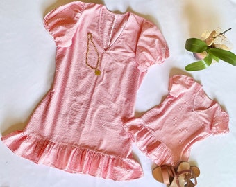 light pink Matching mother daughter outfits, Mommy and me dresses, Mothers day from Daughter, Cocktail  Dresses, Mommy and me outfits