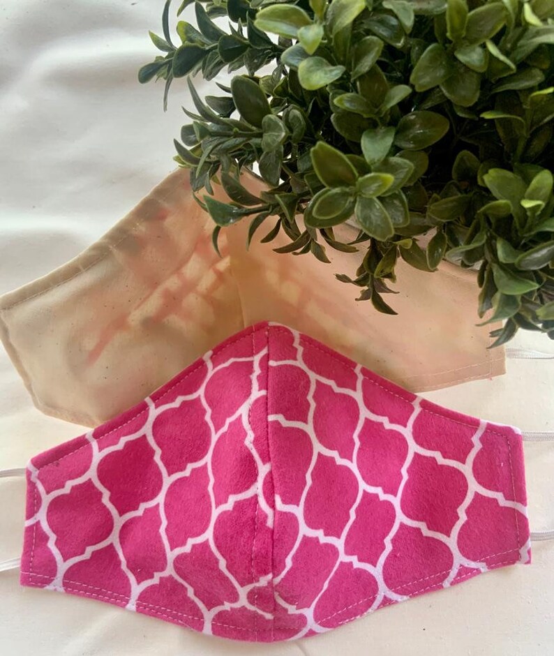 Reusable Face Mask With Double Fabric Layer Washable Cloth Etsy