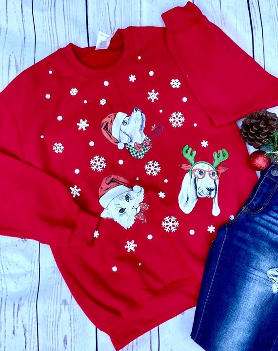 The office themed ugly christmas sweater top