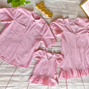 Conjuntos familiares a juego, Conjuntos a juego, Vestidos de mamá y yo, Vestidos de papá y yo, Sesión de fotos a juego, Día del Padre a juego, a juego