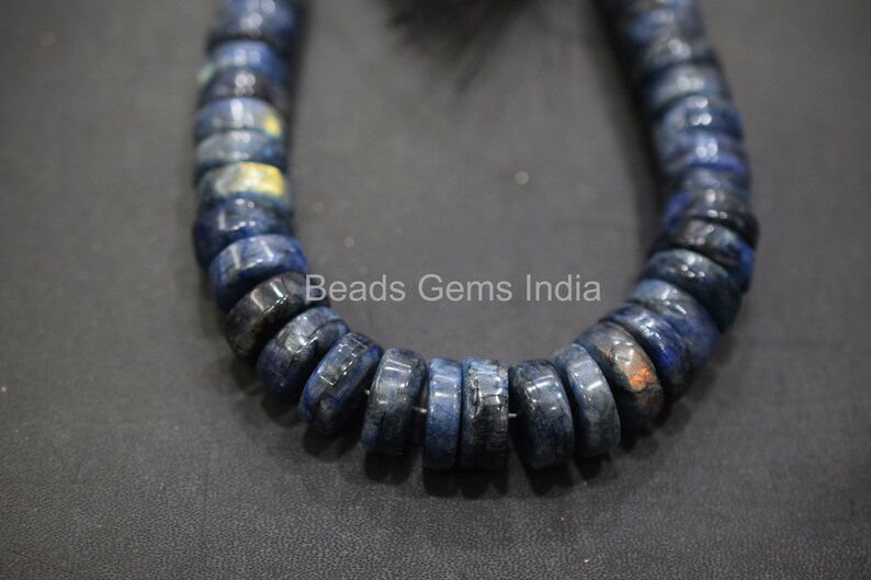 MC-13BGI32 8 13-16 mm Labradorite Smooth Beads Labradorite Tyre Beads Labradorite Beads Sold By Strand