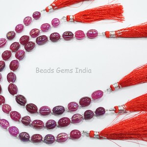 Mystic Metallic Coated Ruby Quartz Carved Oval Shape Beads , Ruby Quartz Carved Oval Beads , 7x8 - 7x10 mm , 7" , 20BGI441